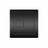 Scudo Matt Black Square Dual Flush Button