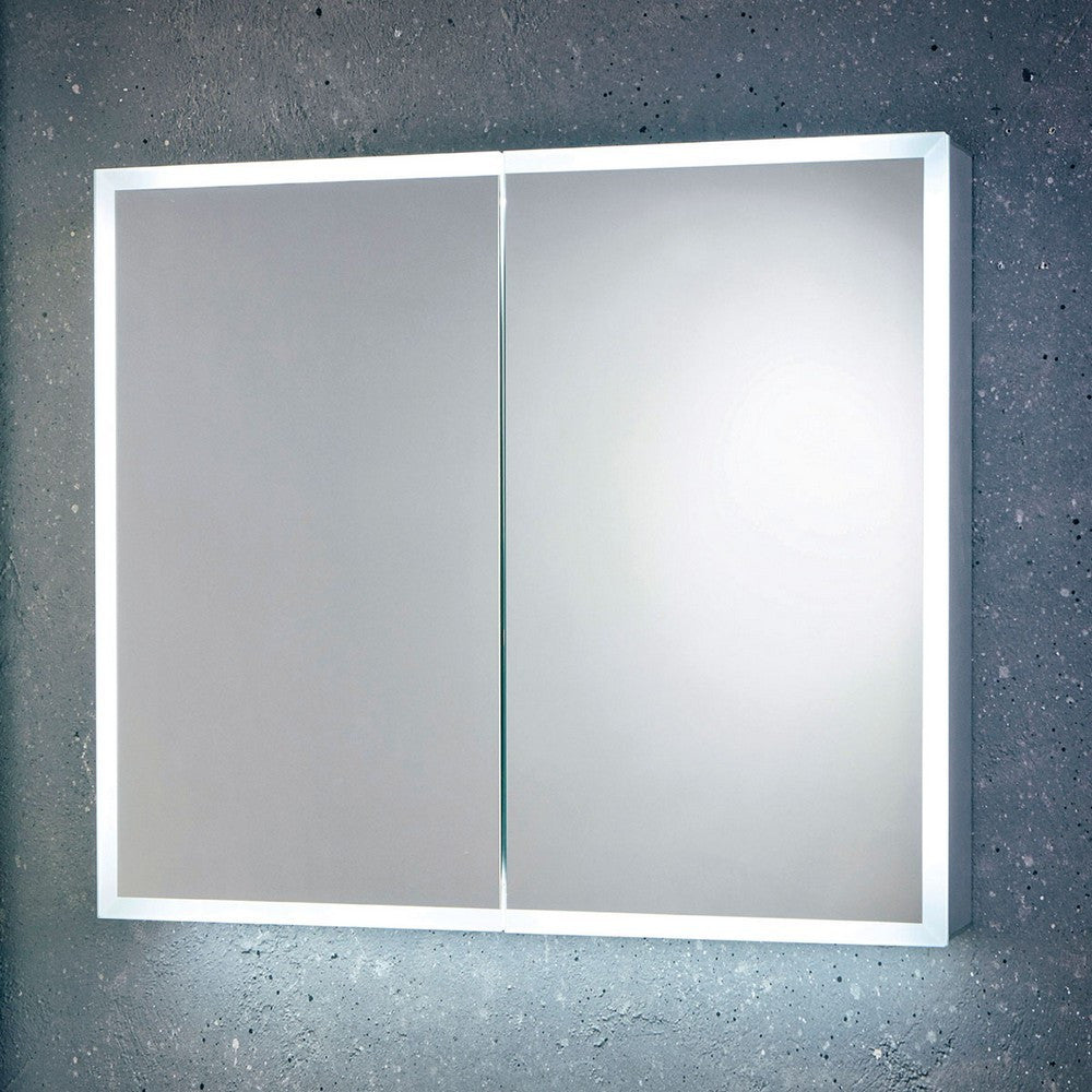 Scudo Mia LED 800 x 700mm Mirror Cabinet Double Door
