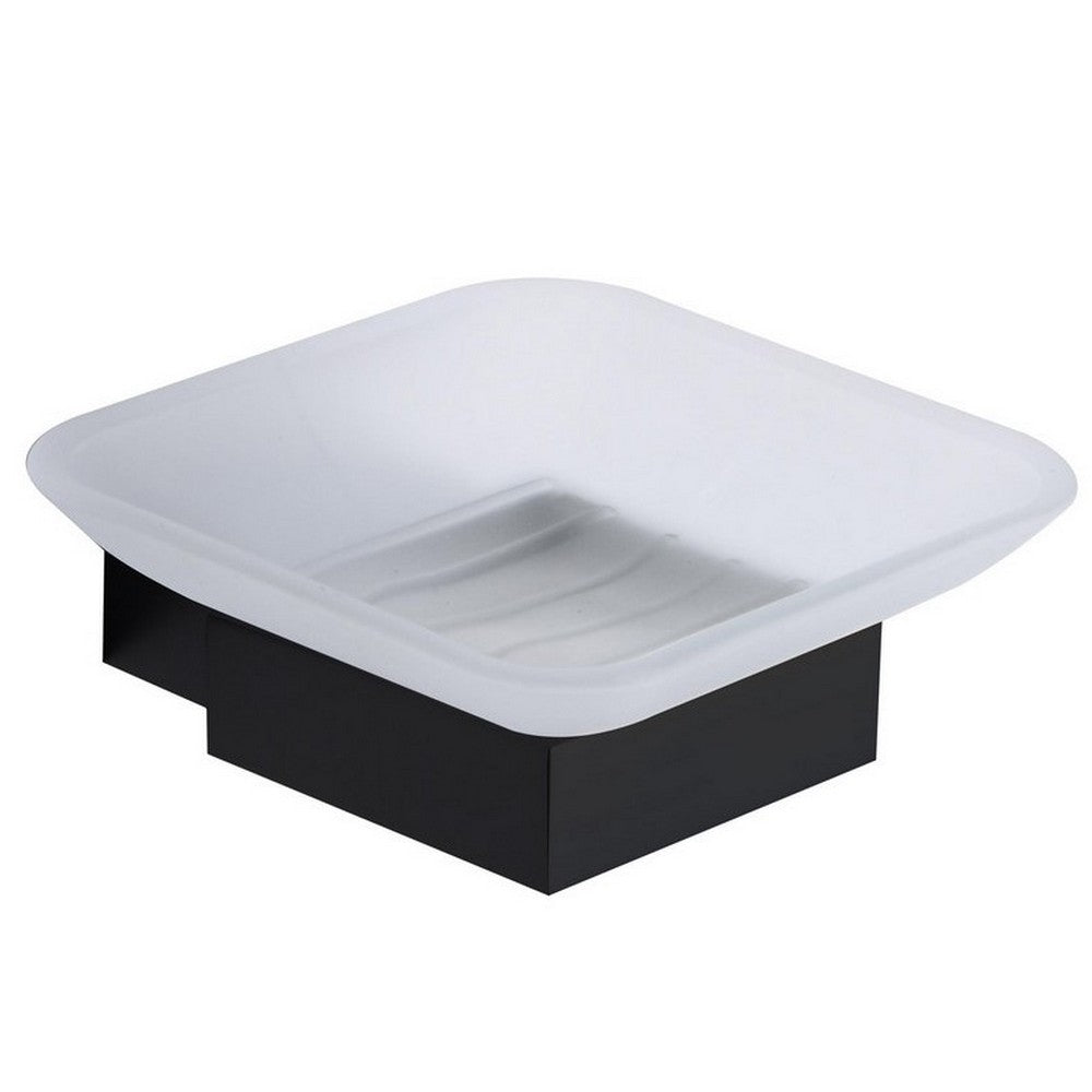 Scudo Mono Soap Dish Holder Matt Black