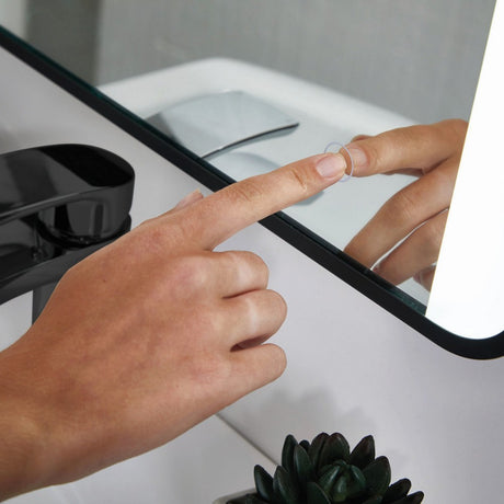 Scudo Mono Soft Square LED 500 x 700mm Bathroom Mirror Sensor
