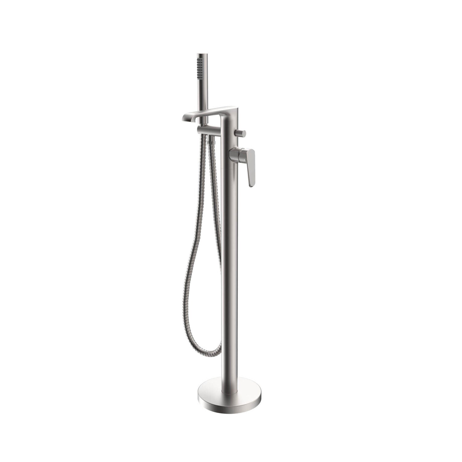 Scudo Montana Freestanding Bath Shower Mixer in Brushed Nickel