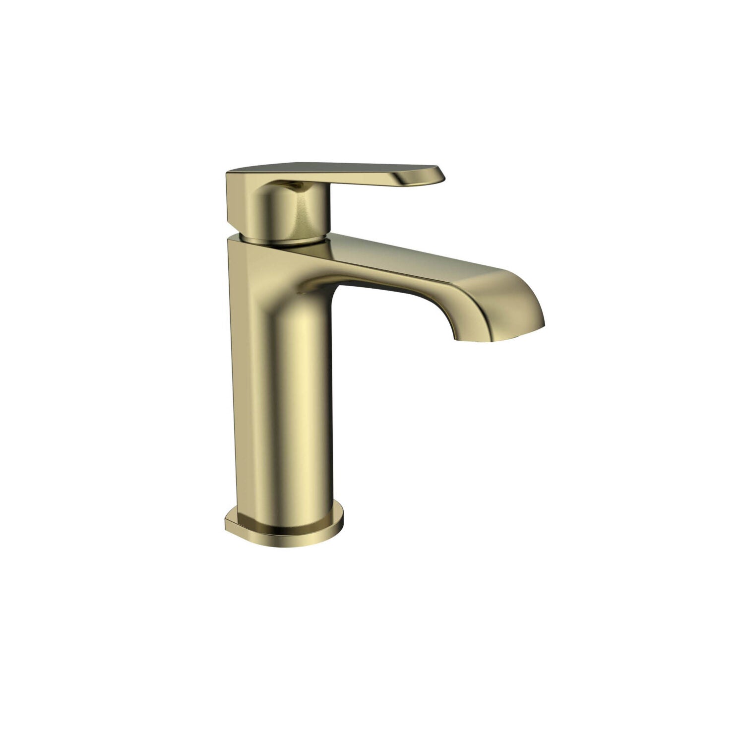 Scudo Montana Mini Mono Basin Mixer in Brushed Brass