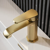 Scudo Montana Mini Mono Basin Mixer in Brushed Brass lifestyle3