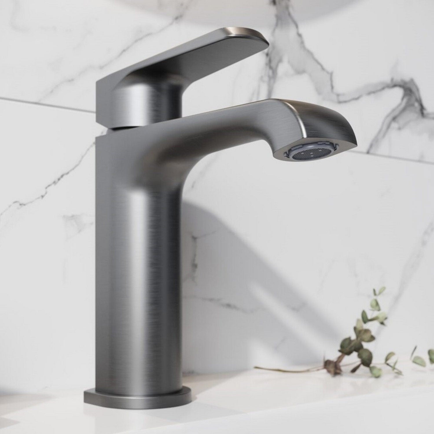 Scudo Montana Mini Mono Basin Mixer in Gunmetal lifestyle 3