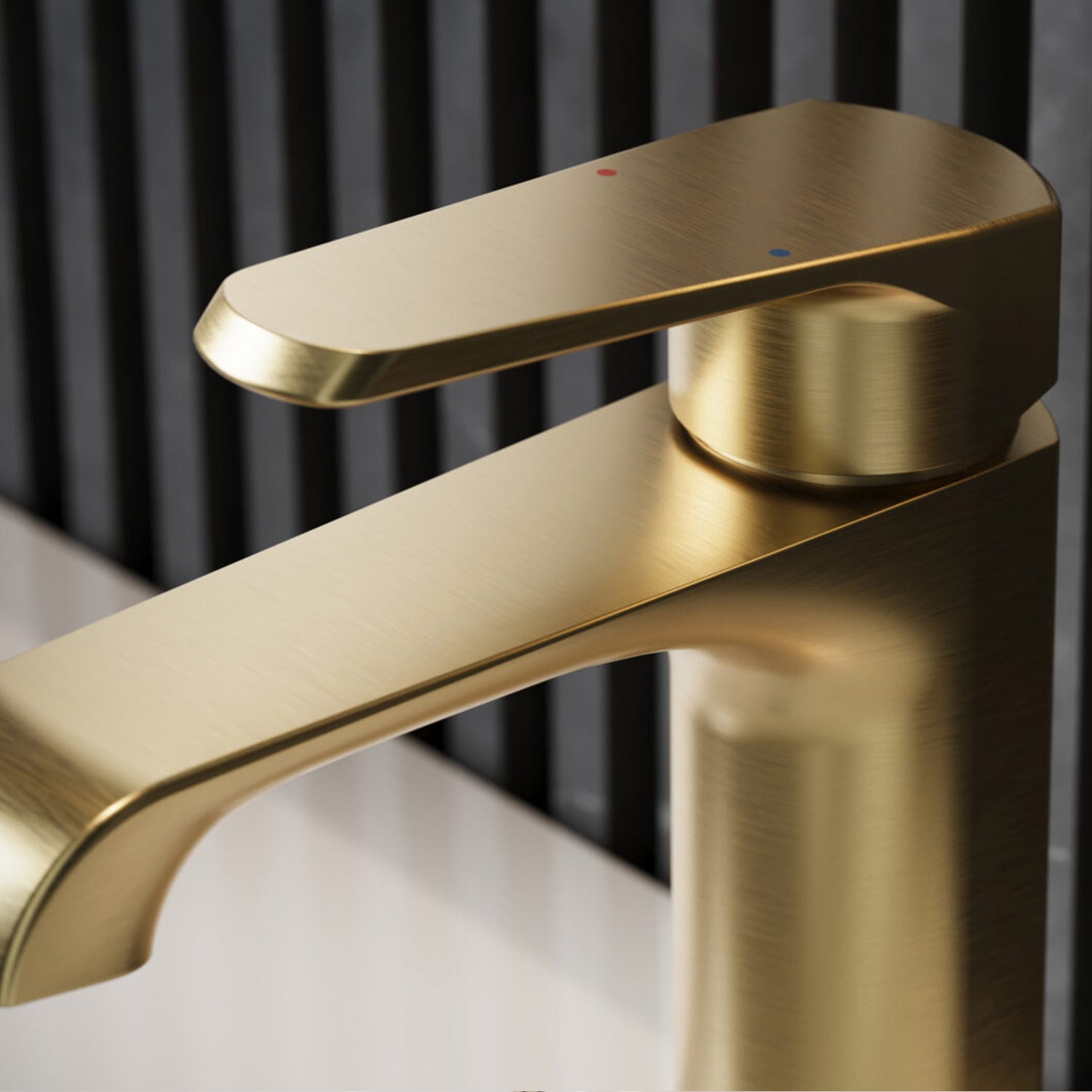 Scudo Montana Mono Basin Mixer in Brushed Brass Lifestyle2