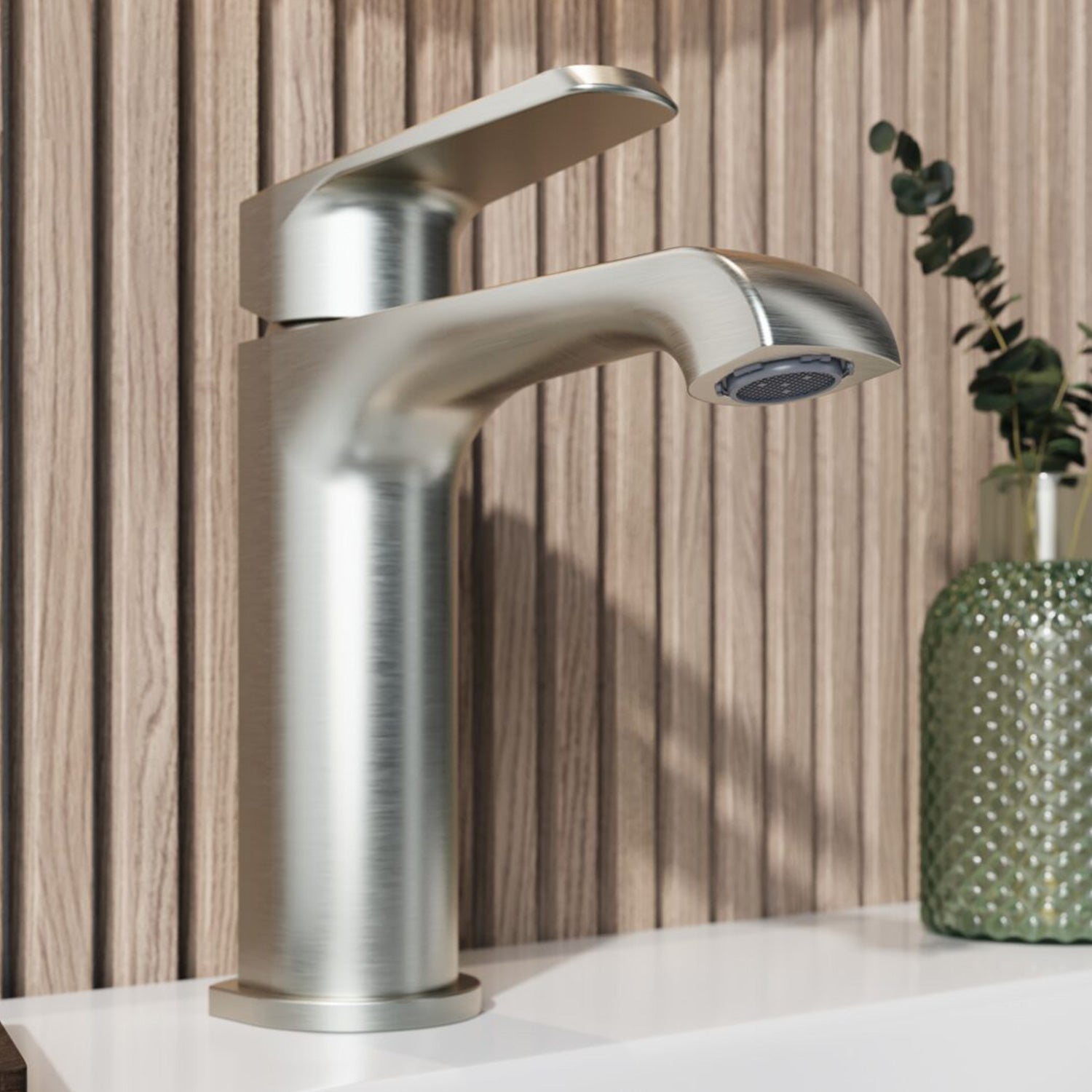 Scudo Montana Mono Basin Mixer in Brushed Nickel lifestyle 3