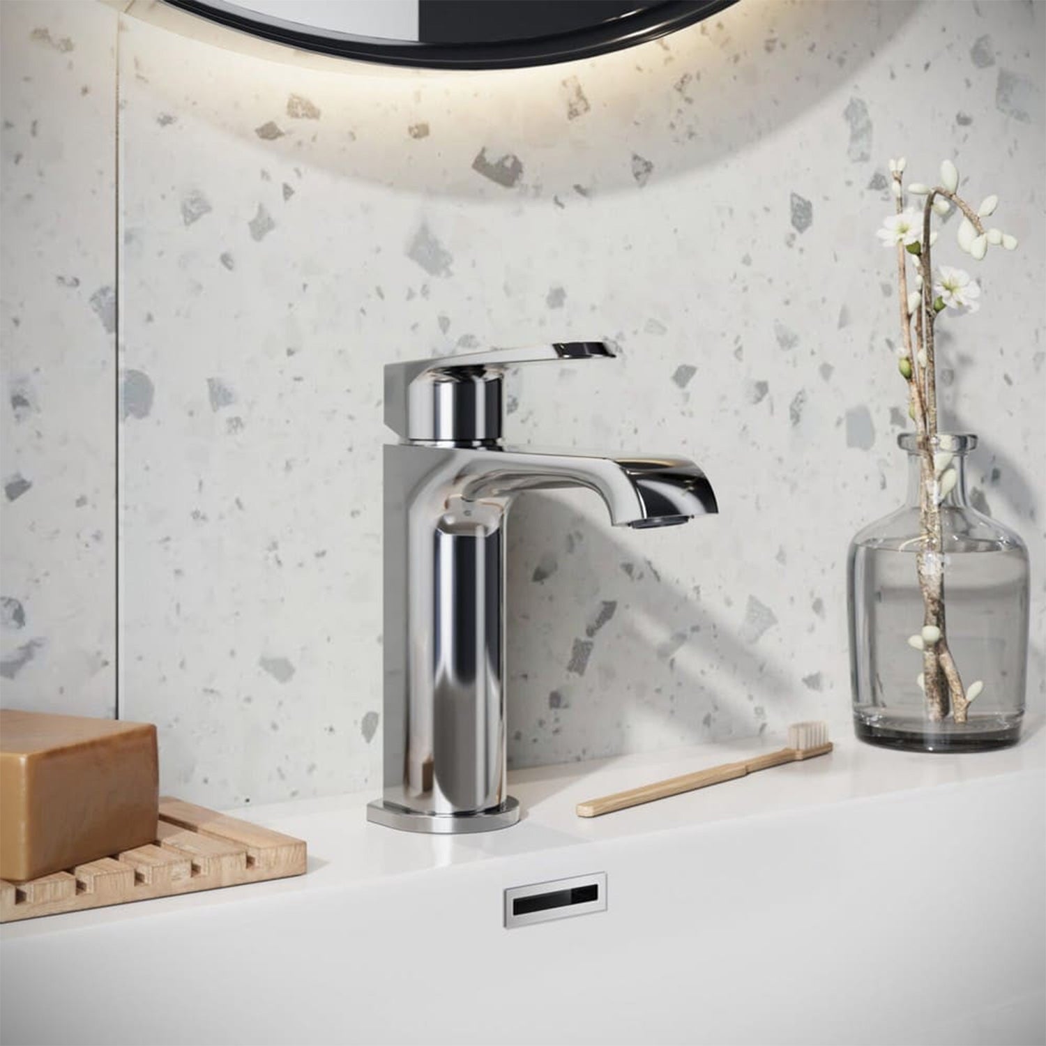 Scudo Montana Mono Basin Mixer in Chrome lifestyle