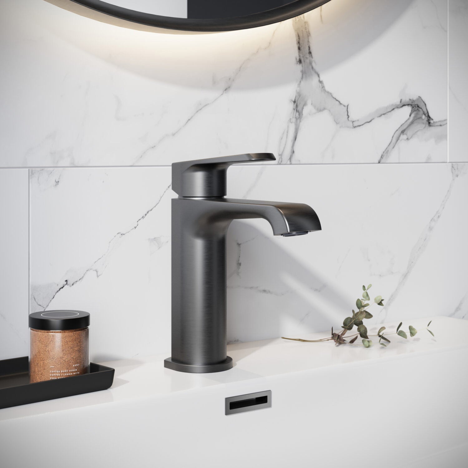 Scudo Montana Mono Basin Mixer in Gunmetal lifestyle 3