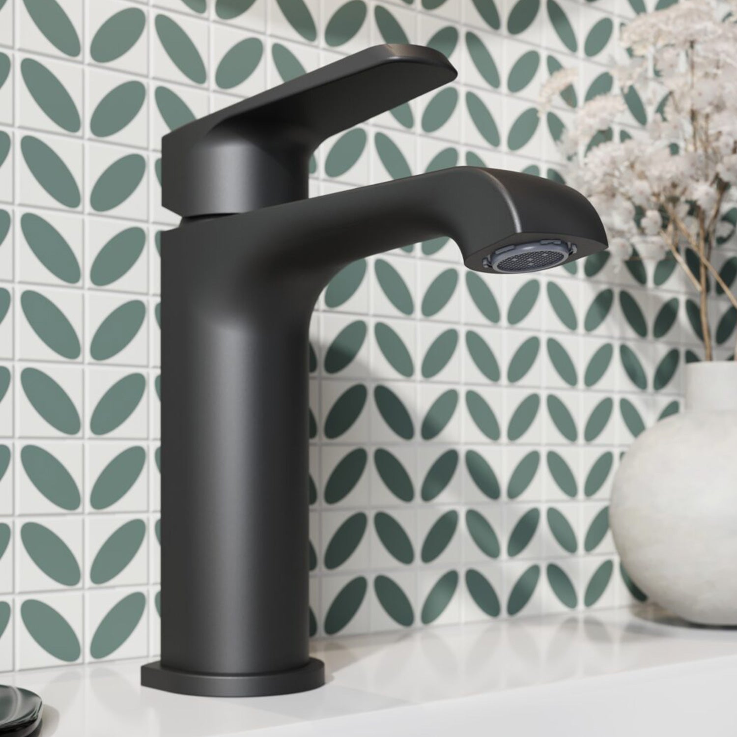 Scudo Montana Mono Basin Mixer in Matt Black lifestyle  2