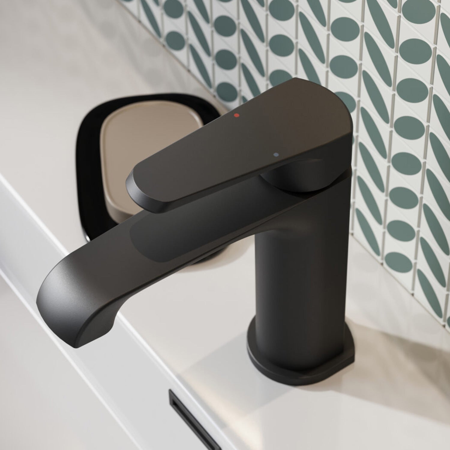 Scudo Montana Mono Basin Mixer in Matt Black lifestyle  3