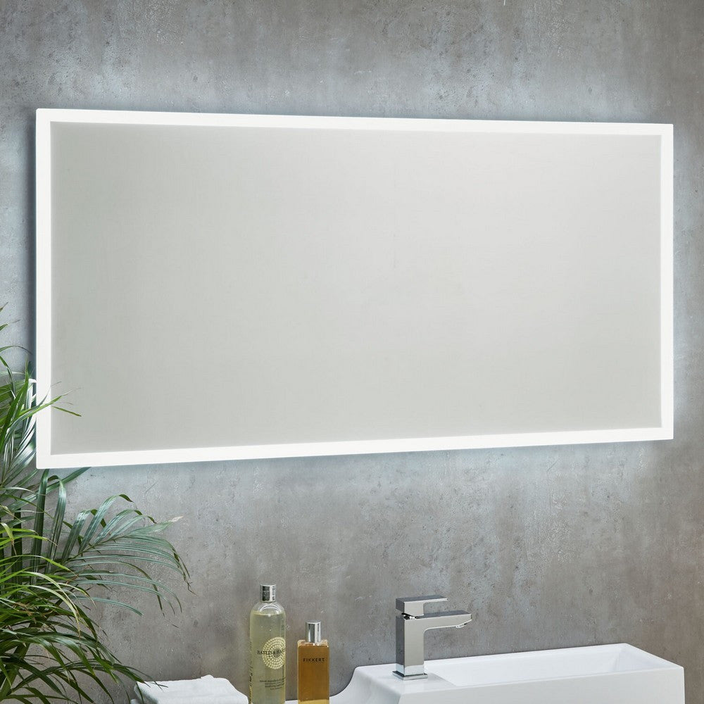 Scudo Mosca 600 x 1200mm LED Mirror with Demister Pad and Shaver Socket