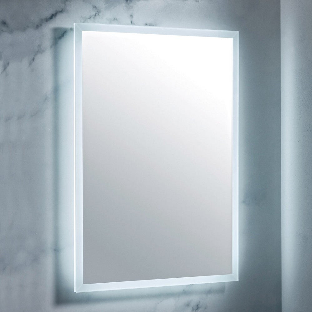 Scudo Mosca 600 x 800mm LED Mirror with Demister Pad and Shaver Socket