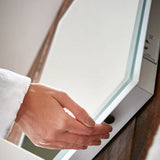 Scudo Mosca 600 x 800mm LED Mirror with Demister Pad and Shaver Socket switch