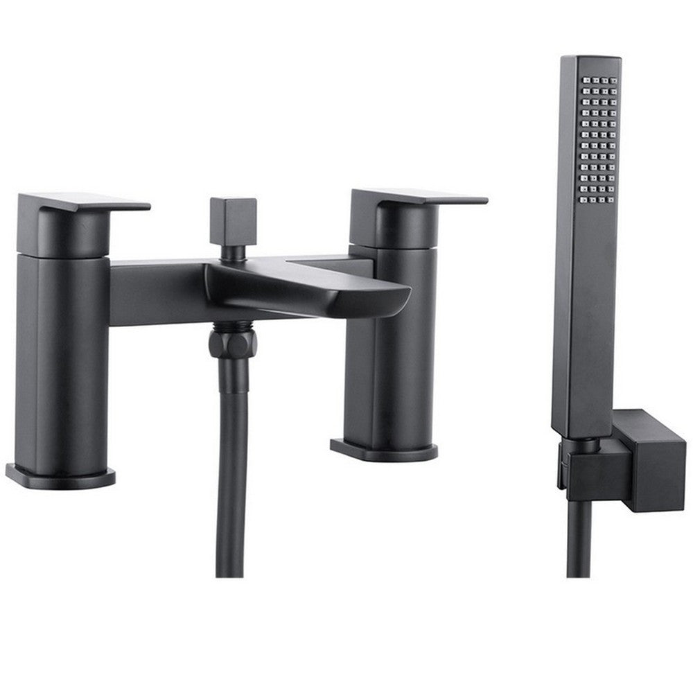 Scudo Muro Matt Black Bath Shower Mixer