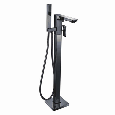 Scudo Muro Matt Black Freestanding Bath Shower Mixer