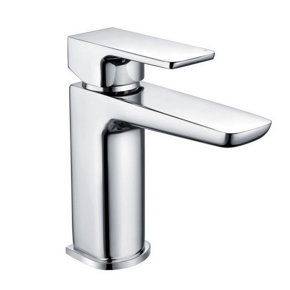 Scudo Muro Mono Chrome Basin Mixer with Push Waste