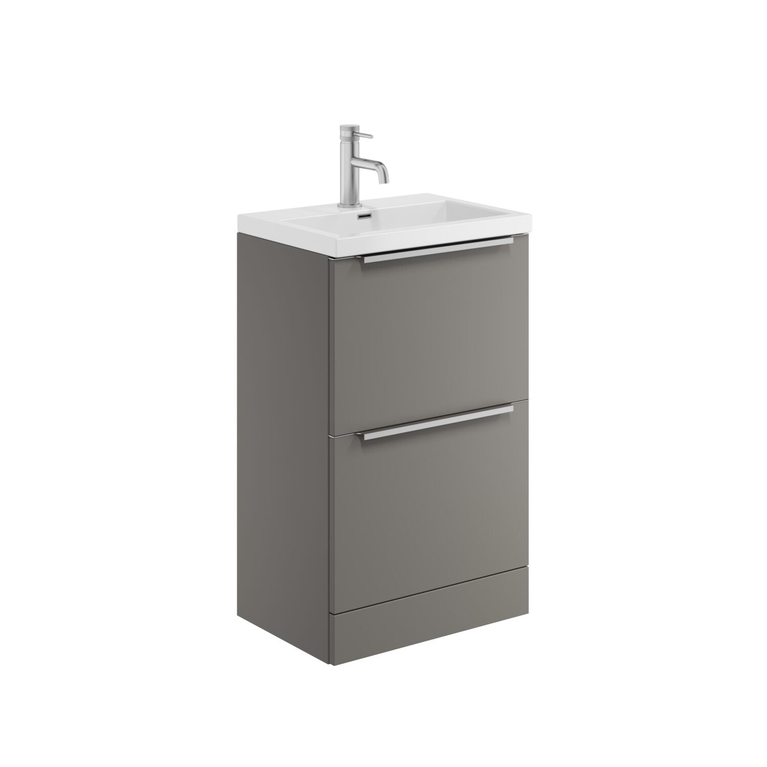 Scudo Muro Plus Floorstanding 500mm Vanity Unit with Basin in Dust Grey