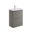 Scudo Muro Plus Floorstanding 600mm Vanity Unit with Basin in Dust Grey