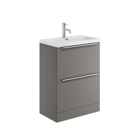 Scudo Muro Plus Floorstanding 600mm Vanity Unit with Basin in Dust Grey