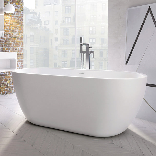 Scudo Onyx 1655 x 745mm Freestanding Bath in Gloss White