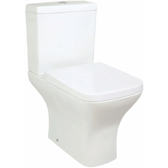 Porto Rimless Open Back Pan Comfort Height with Wrap Over Seat and ...