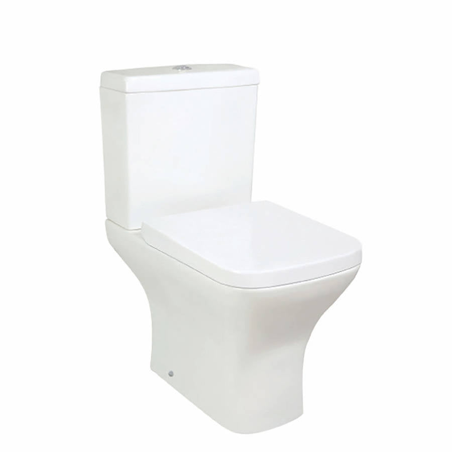 Porto Rimless Open Back Pan with Wrap Over Seat And Cistern | Shop now ...