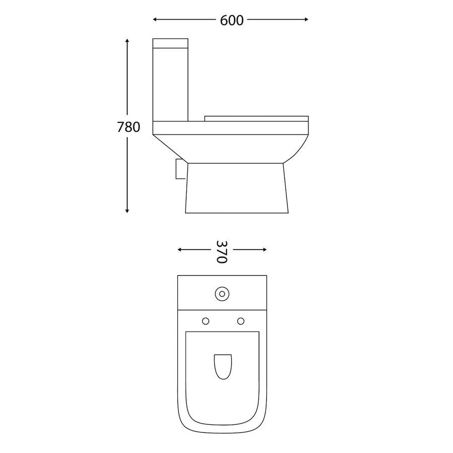 Scudo Porto Rimless Open Back Pan with Wrap Over Seat dimensions