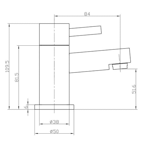 Scudo Premier Chrome Bath Taps dimensions