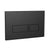 Scudo Rectangular Dual Flush Button Black