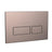 Scudo Rectangular Dual Flush Button Brushed Bronze