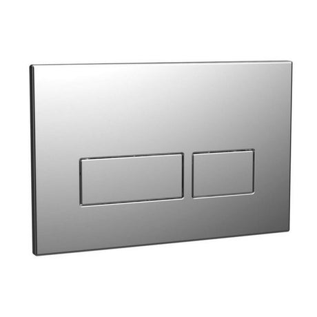 Scudo Rectangular Dual Flush Button Chrome