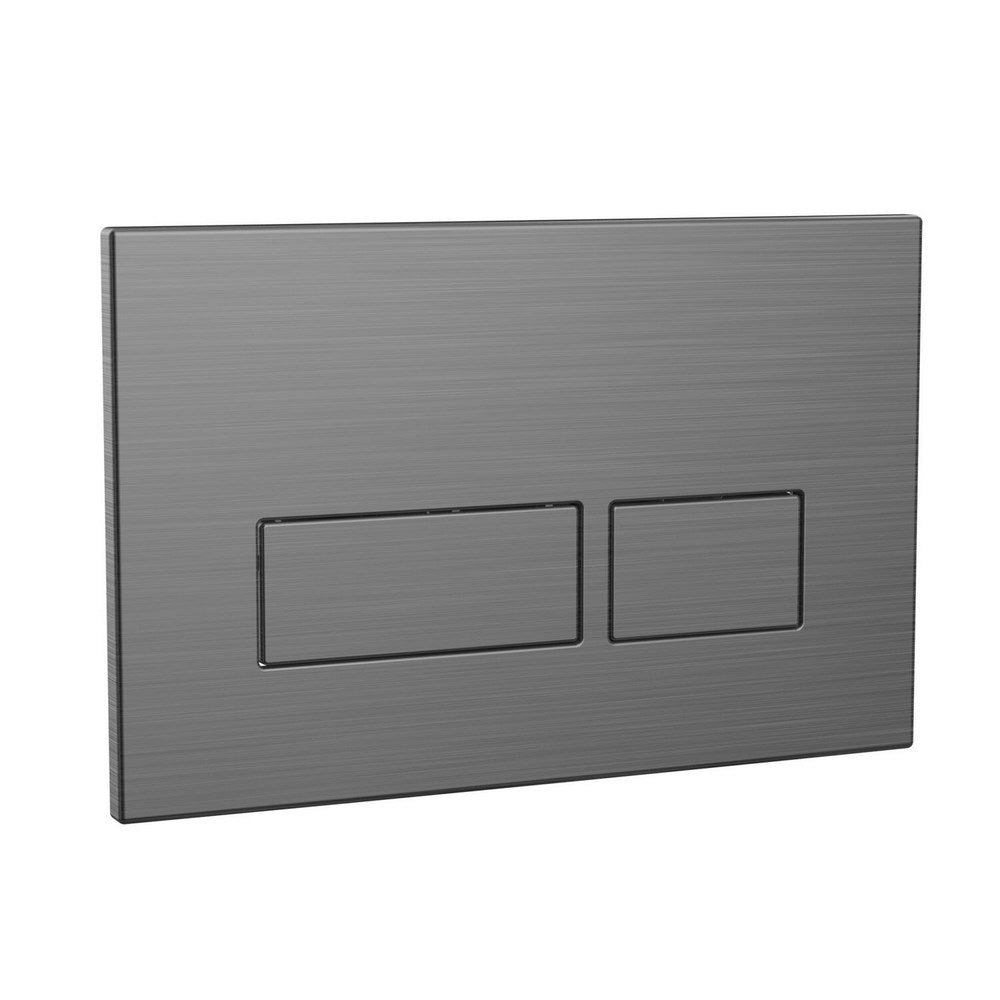 Scudo Rectangular Dual Flush Button Gunmetal