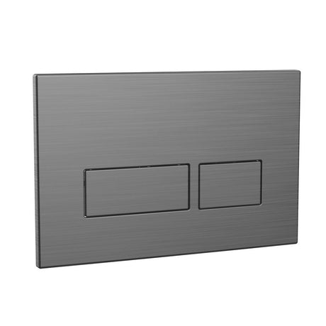 Scudo Rectangular Dual Flush Button Gunmetal