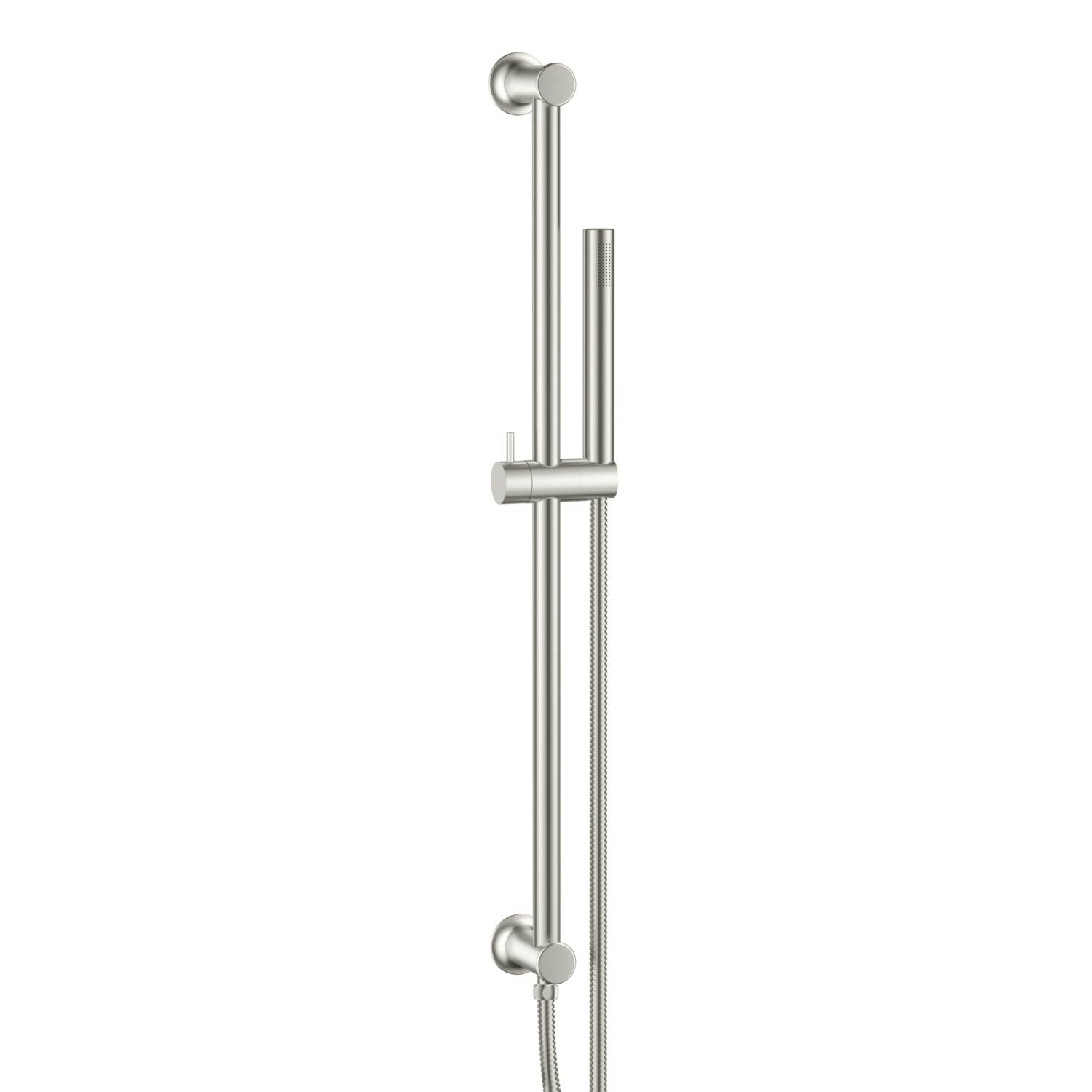 Scudo Riser Rail and Handset with Hose in Brushed Nickel