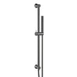 Scudo Riser Rail and Handset with Hose in Gunmetal