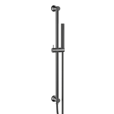 Scudo Riser Rail and Handset with Hose in Gunmetal