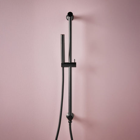 Scudo Riser Rail and Handset with Hose in Matt Black Lifestyle