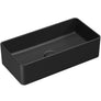 Scudo Riviera 460mm Rectangular Countertop Basin Black
