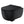Scudo Riviera Round Rimless Wall Hung Pan with Soft Close Seat Black