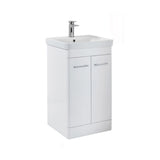 Scudo Rossini 500mm Floorstanding Vanity Unit and Basin in Gloss White