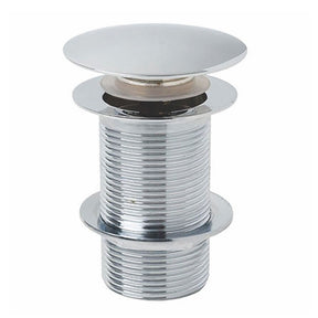 Scudo Round Chrome Dome Unslotted Sprung Basin Waste