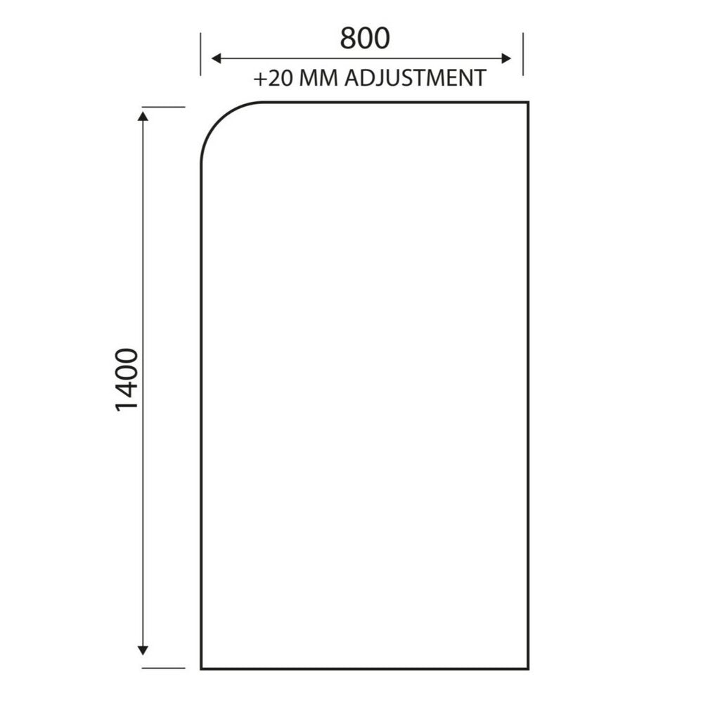LS102BB Scudo S6 Radius Edge 6mm Bath Screen in Brushed Brass (2)