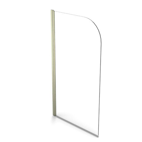 Scudo S6 Radius Edge 6mm Bath Screen in Brushed Nickel