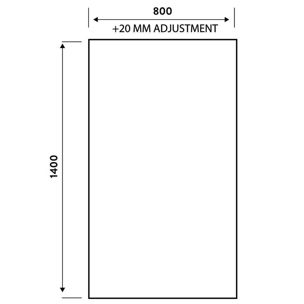 BLACKSCREEN099 Scudo S6 Square Edge 6mm Bath Screen in Black (2)