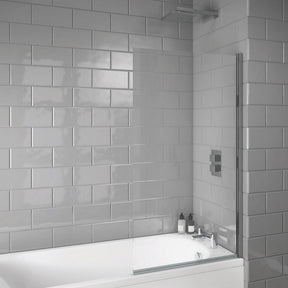 LS099N Scudo S6 Square Edge 6mm Bath Screen in Chrome (1)