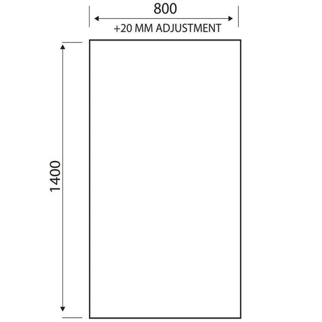 LS099N Scudo S6 Square Edge 6mm Bath Screen in Chrome (2)