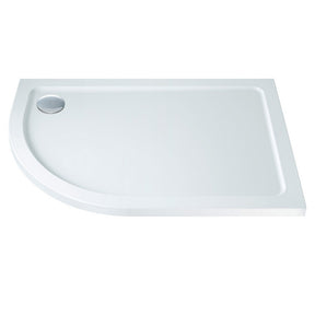 Scudo Shires Offset Quadrant Left Hand Shower Tray in White