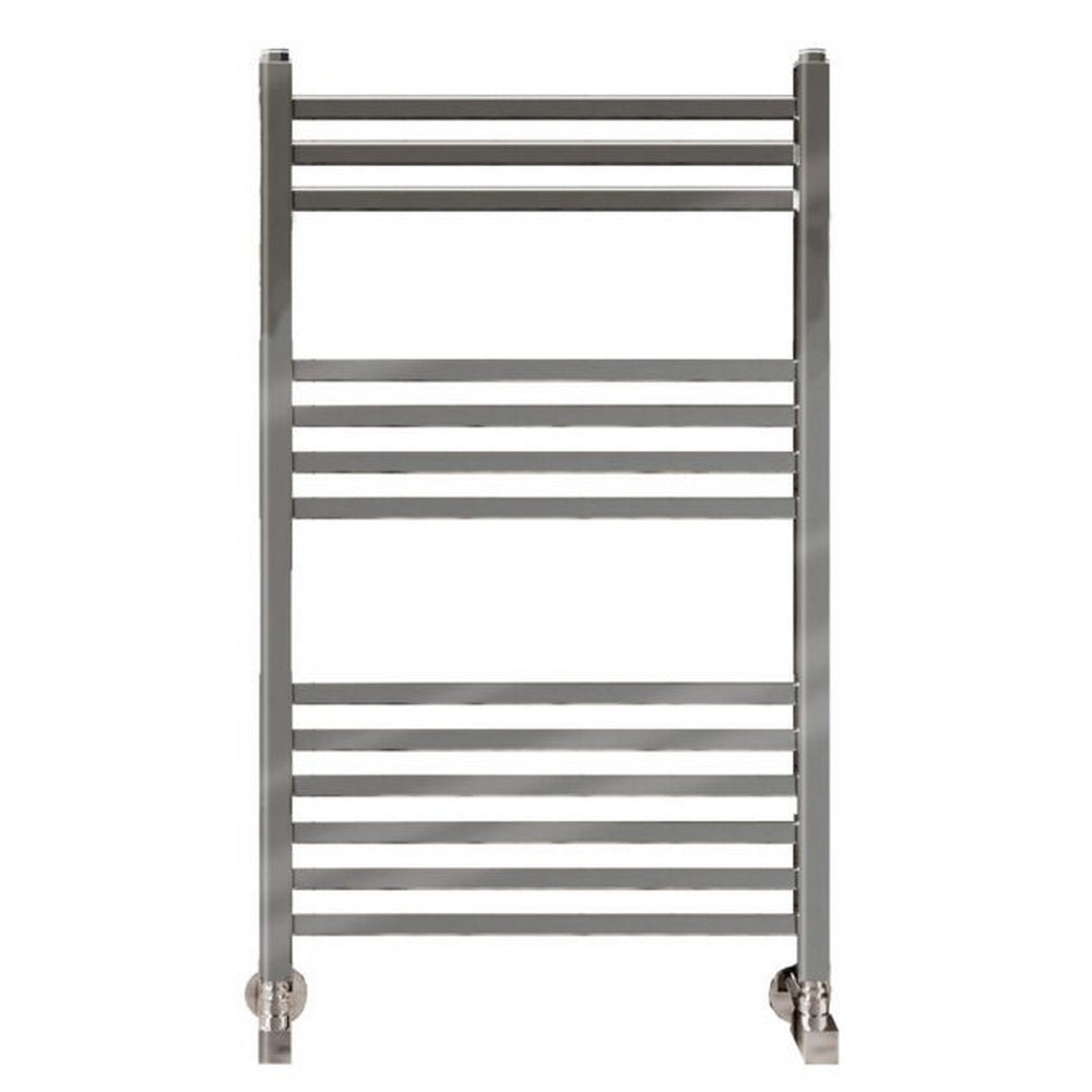 Scudo Simona 500mm Wide Chrome Designer Towel Radiator 800mm