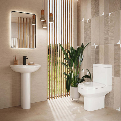 Scudo Spa Rimless Closed Back Pan with Cistern And Seat  lifestyle