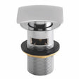 Scudo Square Chrome Dome Slotted Sprung Basin Waste